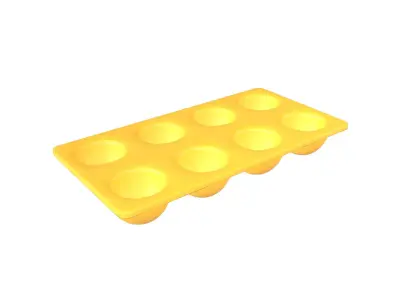 Egg Tray Storage v1 002 Low-poly 3D model