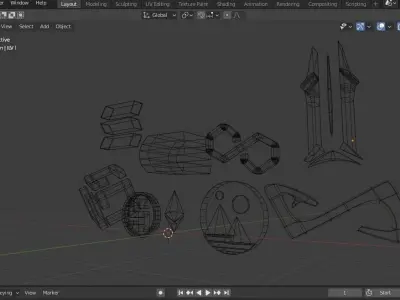 Metaverse coin cryptocurrency 3D model