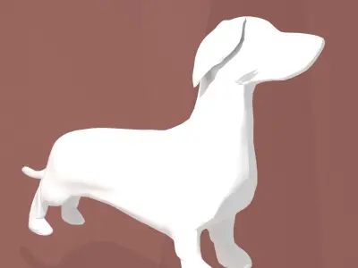 Dachshund dog Free 3D model
