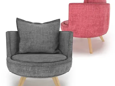 Round Chair Free 3D model