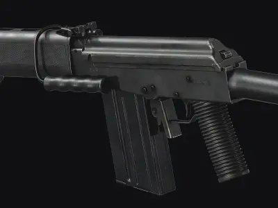 Valmet M78 Low-poly 3D model