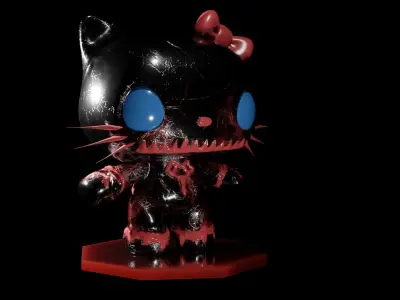 Hello Kitty Dark Version 3D model
