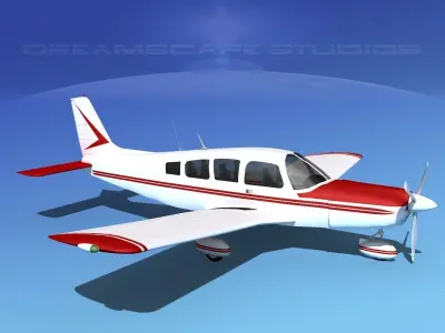 Piper Cherokee Six 300 V01 3D model