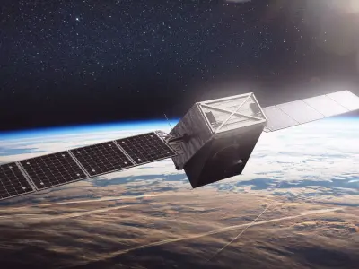 Reconnaissance Satellite Low-poly 3D model