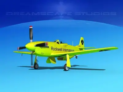 P-51 Mustang Sport Ole Yeller 3D model