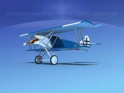 Fokker D-VII V09 Luftwaffe 3D model
