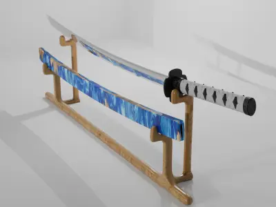 Katana 3D model 10