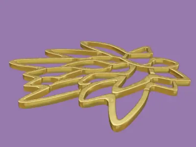 Earrings Free low-poly 3D model