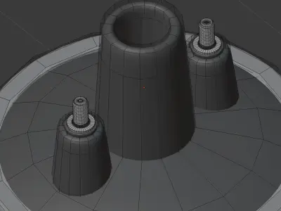 Igniter coil and glowplug system 3D model