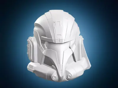 Star Wars Clone Trooper Helmet Sculpture 3D print model