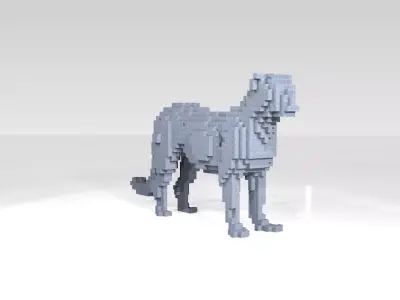 Leopard Voxel 3D model