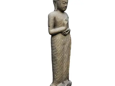 Garden sculpture Standing Buddha 3D model