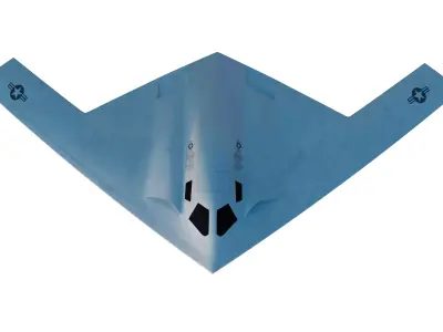 B 21 Raider Bomber Low-poly 3D model