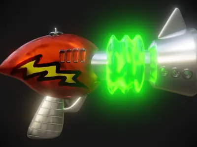 Neo Cortex Ray Gun - Crash Bandicoot Low-poly 3D model