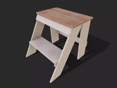 Step Stool Free low-poly 3D model