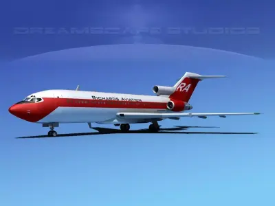 Boeing 727-100 Richards Aviation 3D model