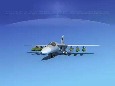 General Dynamics FB-111 Aardvark V10 3D model