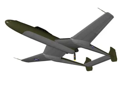 Vultee XP-54 Swoose Goose  3D model