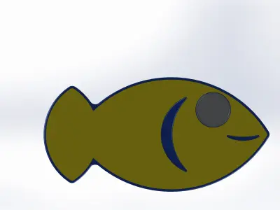 Fish Candle Holder Free 3D model