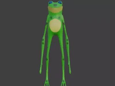 Cartoon Frog 3D model