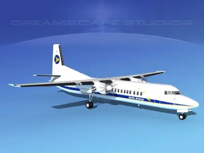 Fokker F-60 Denim Air 3D model