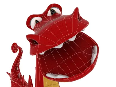 Cartoon Dragon 3D model