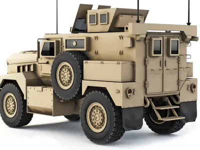 Cougar 4x4 MRAP H 2005 3D model