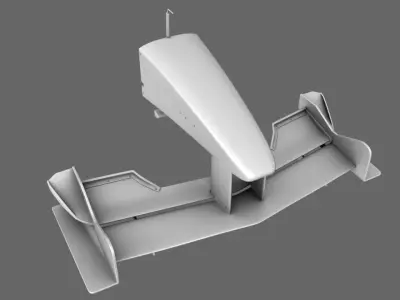 F1 2000 Front Nose Wing Free 3D model