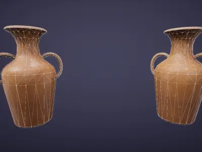 Stylized Jug Free low-poly 3D model