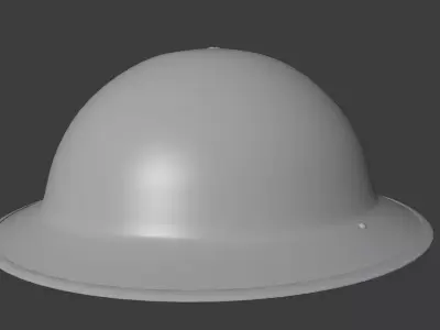 British Army Mk II Brodie Helmet Low-poly 3D model