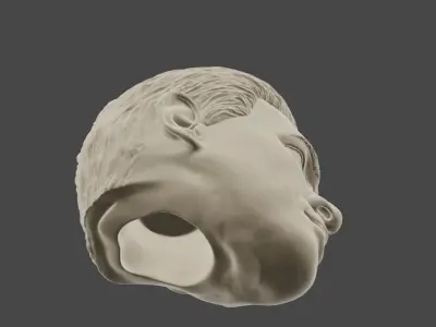 Clone trooper Star Wars head sculpt for custom figure 3D print model