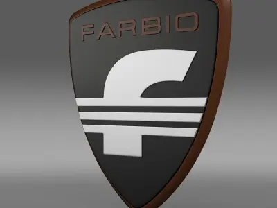 Farbio logo 3D model