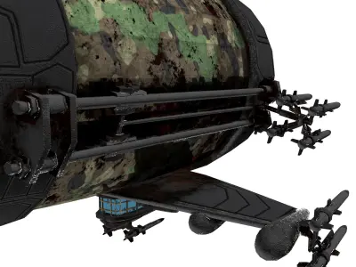 War Zeppelin - Medium Sized Free low-poly 3D model