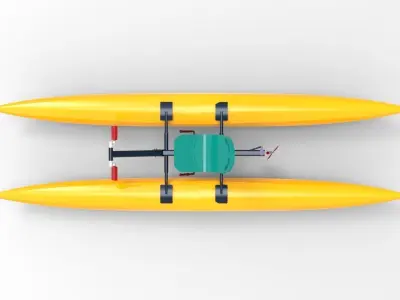 Portable Boat Free 3D model