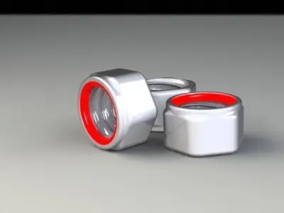 Lock nuts M12 3D model