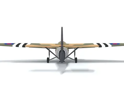 Airspeed AS 51 Horsa WWII Airplane Low-poly 3D model