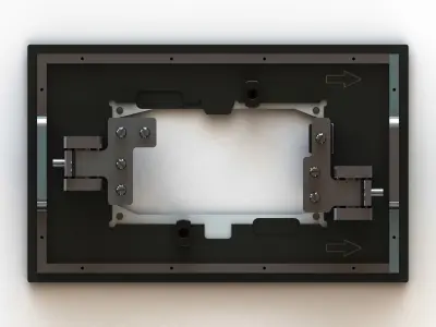 PCB Wave Soldering Pallet MOD5010 3D model