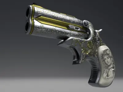 Derringer Low-poly 3D model