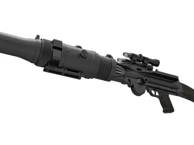 Stormtrooper Heavy Blaster T-21B from Star Wars 3D model