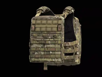 Crye Precision AVS V2 Low-poly 3D model