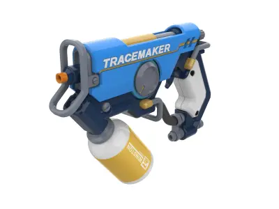  Tracer Graffiti Skin Blaster - Overwatch - Commercial - STL 3D print model