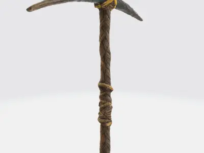 primitive pickaxe 3D model