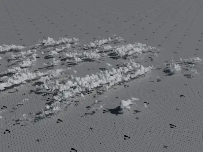 VDB Cumulonimbus Cloud Field 4 3D model