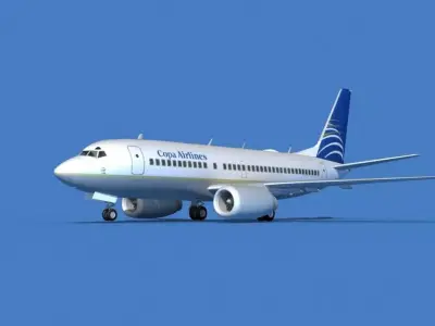 Boeing 737 MAX 7 Copa Airlines 3D model