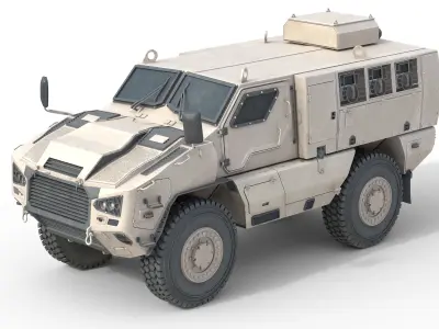 MRAP Mine Resistant Ambush Protected Vehicle Low-poly 3D model