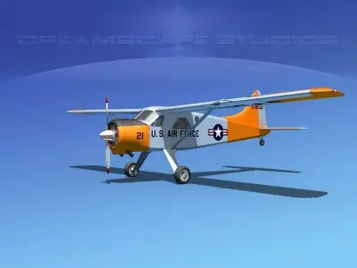 Dehaviland DH-2 Beaver USAF 3 3D model