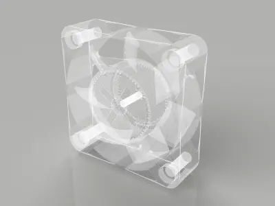 40mm computer fan - Xilence Performance C Series 40 mm Black 3D model