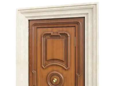 Entrance classic door 115 3D model