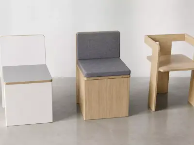 Modern Chairs Free 3D model
