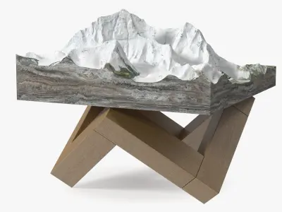 Everest Tabletop Model 3D model purchase